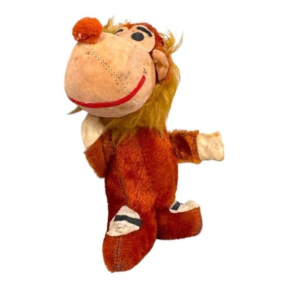 Vtg 1970 Hanna-Barbera Drooper Plush Toy By I.S. Sutton 10" Orange Yellow Japan - Picture 2 of 8